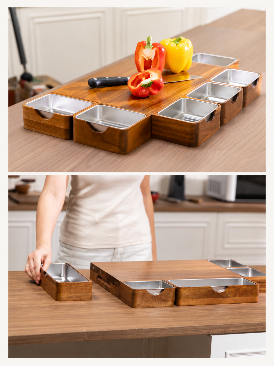 MESTOV PrepTop workstation arranged with modules on either side and an open operator-facing workspace